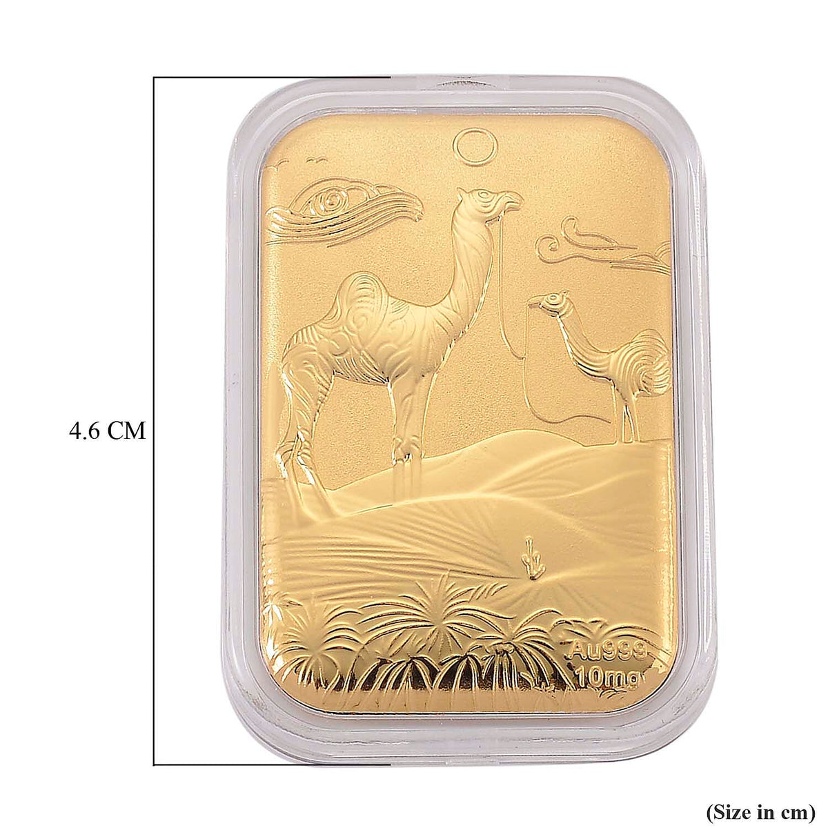 24K Yellow Gold Embossed Camels in Desert Foil (26 x 40.10 MM) 8328244 7