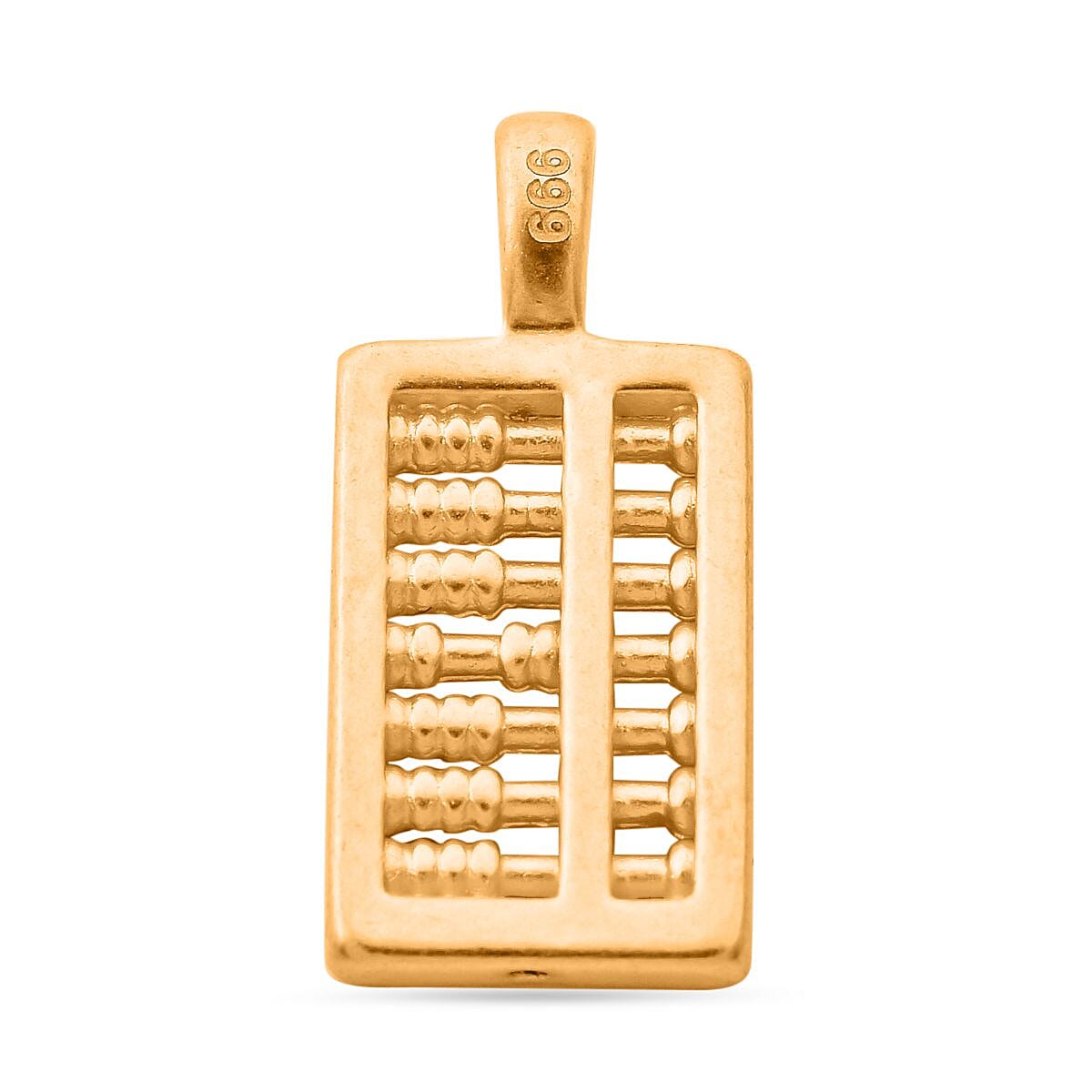 24K Yellow Gold Abacus Pendant 8015947 4