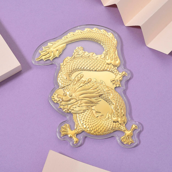 24K Yellow Gold Dragon Pattern Collectable 8165942 2