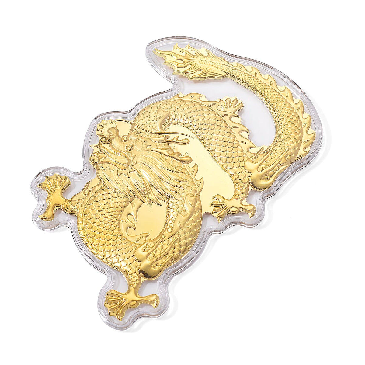 24K Yellow Gold Dragon Pattern Collectable V32740879 3