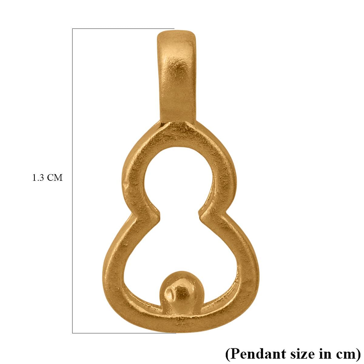 24K Yellow Gold Calabash Pendant 8114598 5