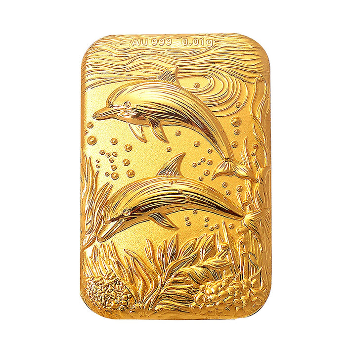 24K Yellow Gold Dolphin Foil 8196970 1