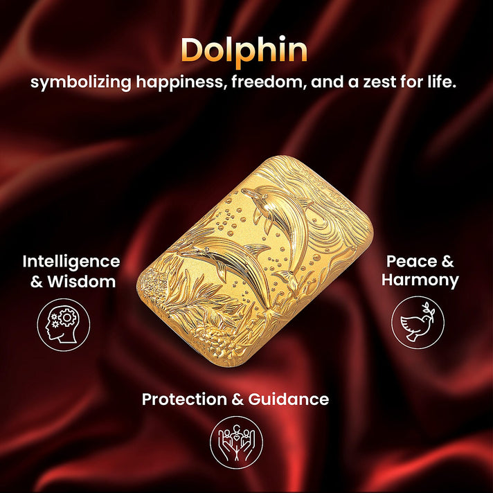24K Yellow Gold Dolphin Foil 8196970 2