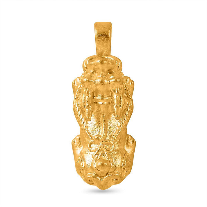 24K Yellow Gold Pixiu Charm Pendant 7643953 1