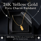 Gold Deal - 24K Yellow Gold (99.9% Gold Purity) Pixiu Pendant