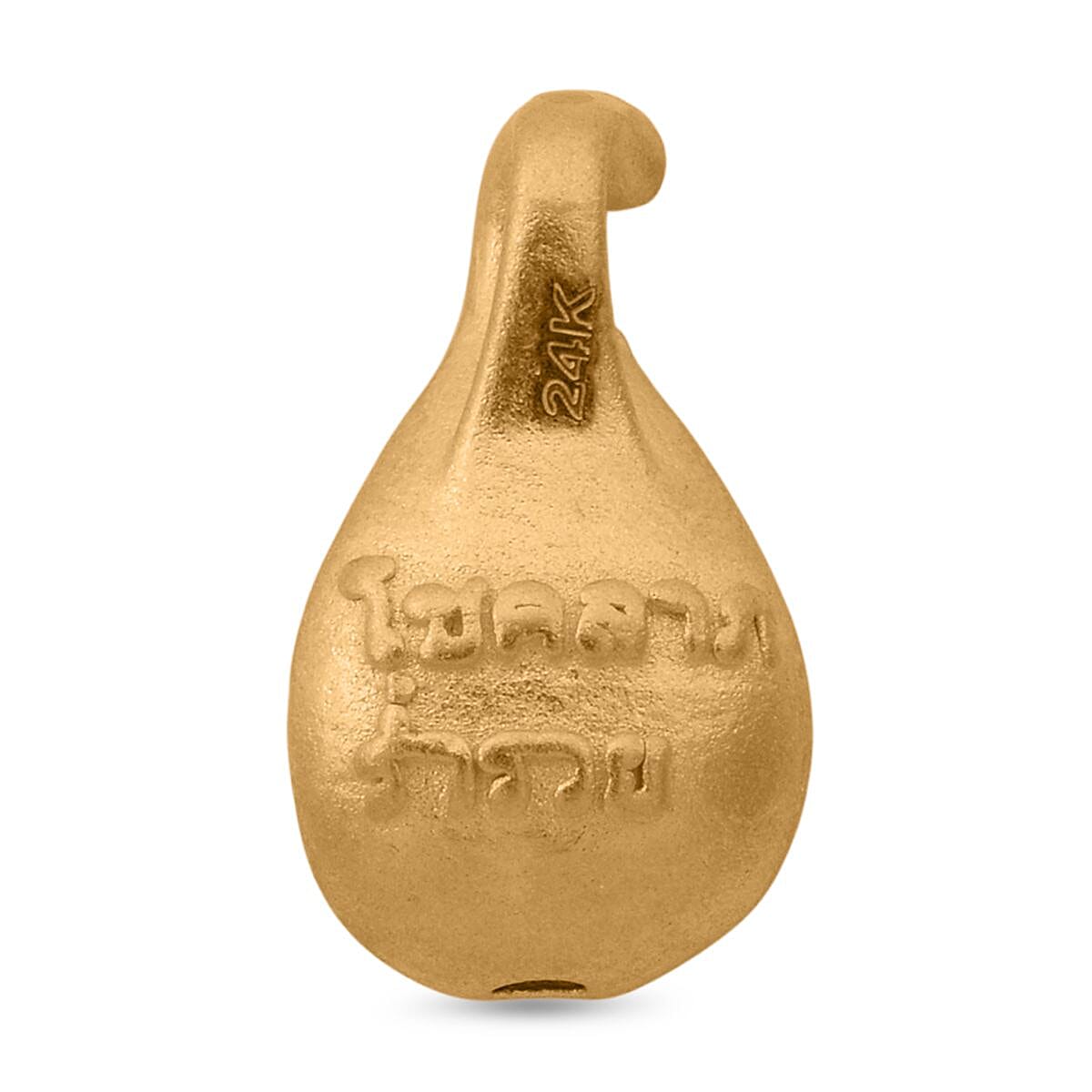 24K Yellow Gold Pixiu Leaf Pendant 8114597 5