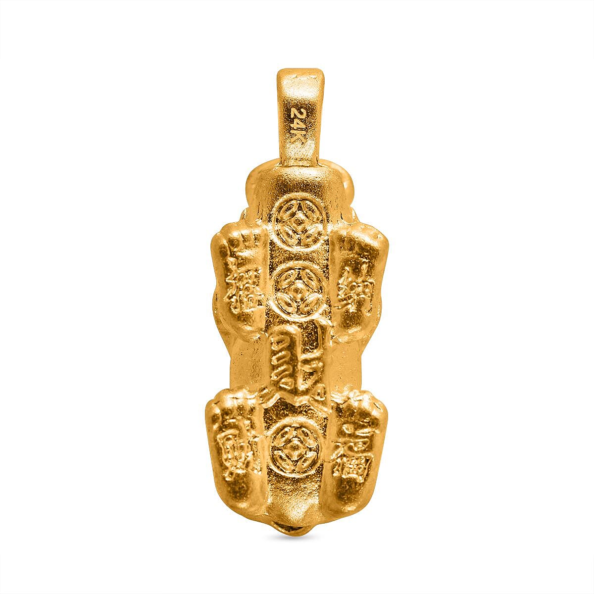24K Yellow Gold Pixiu Pendant 7895697 4