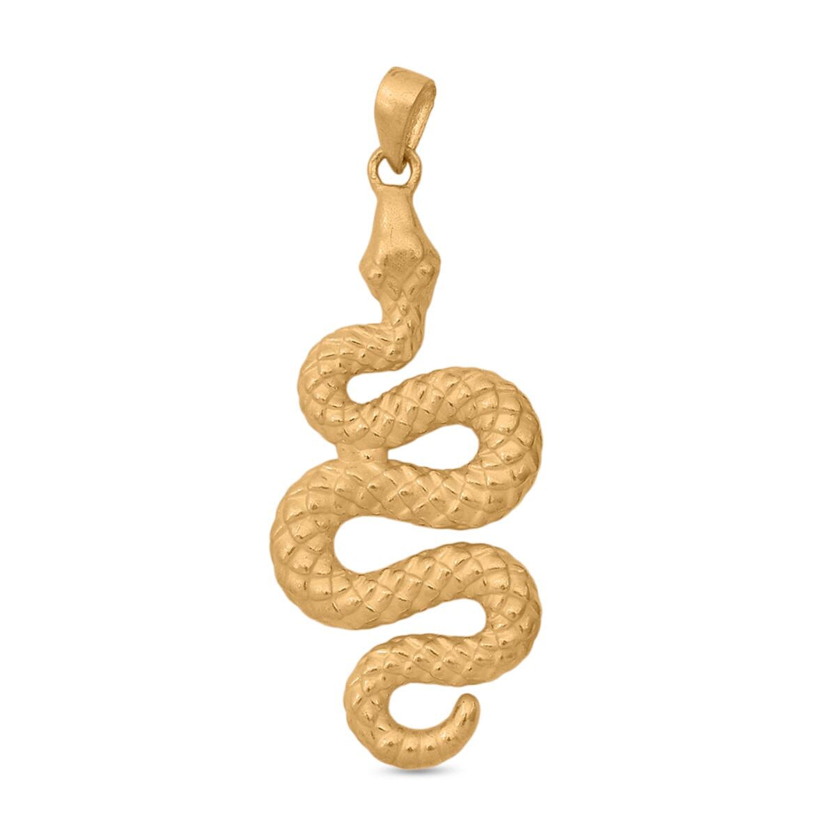 Designer Inspired 24K (99.9 Purity) Yellow Gold Snake Pendant 8114665 0