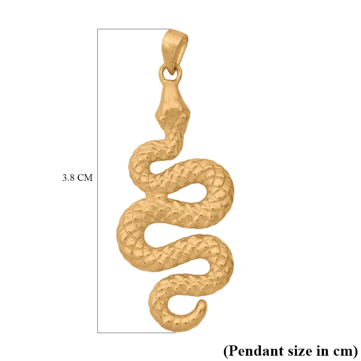 Designer Inspired 24K (99.9 Purity) Yellow Gold Snake Pendant 8114665 5
