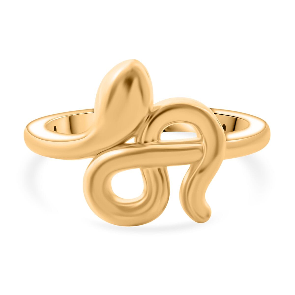 24K (99.99% Purity) Yellow Gold Serpent Ring 8133295 0