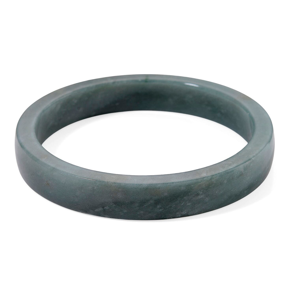 24K Yellow Gold Standard Natural Type A Jadeite Bangle (Size 7.5) 200.00 Ct.
