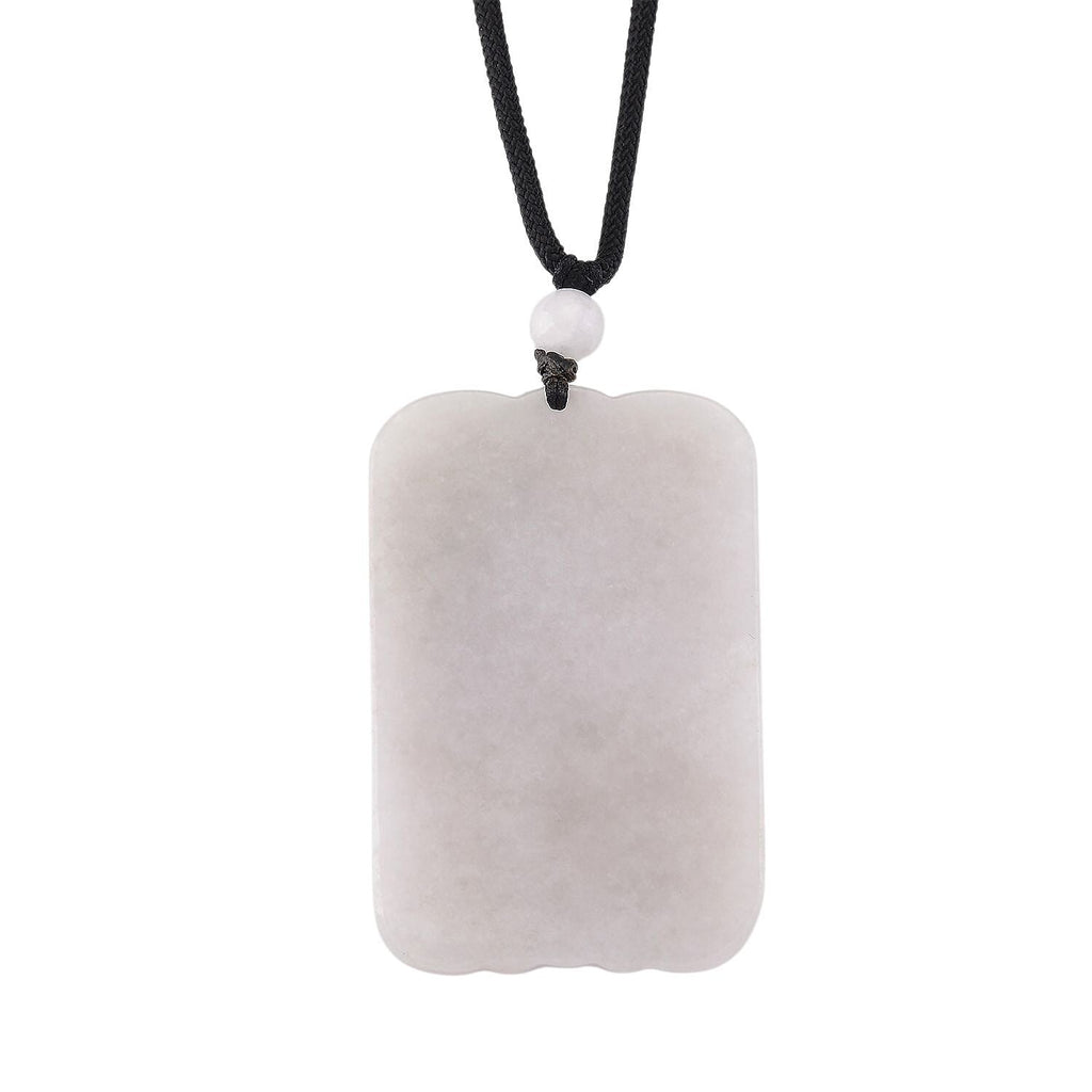 24K Yellow Gold Type A White Jade Phoenix Cotton Thread Adjustable Necklace (Size - 30) 125.00 Ct.