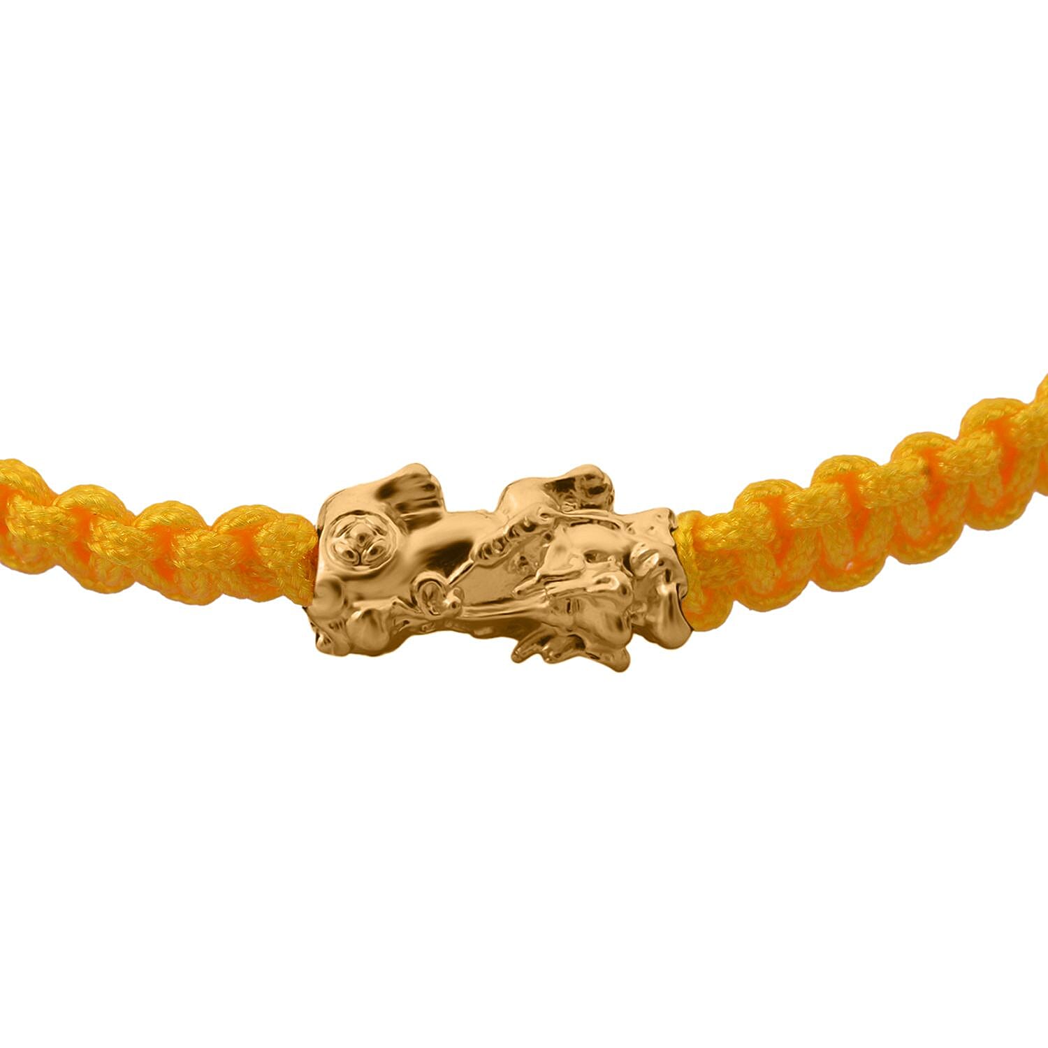 24K Yellow Gold Standard Yellow Thread Bracelet (Size - 7 Adjustable) 7990745 2