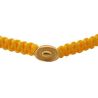 24K Yellow Gold Standard Yellow Thread Bracelet (Size - 7 Adjustable)