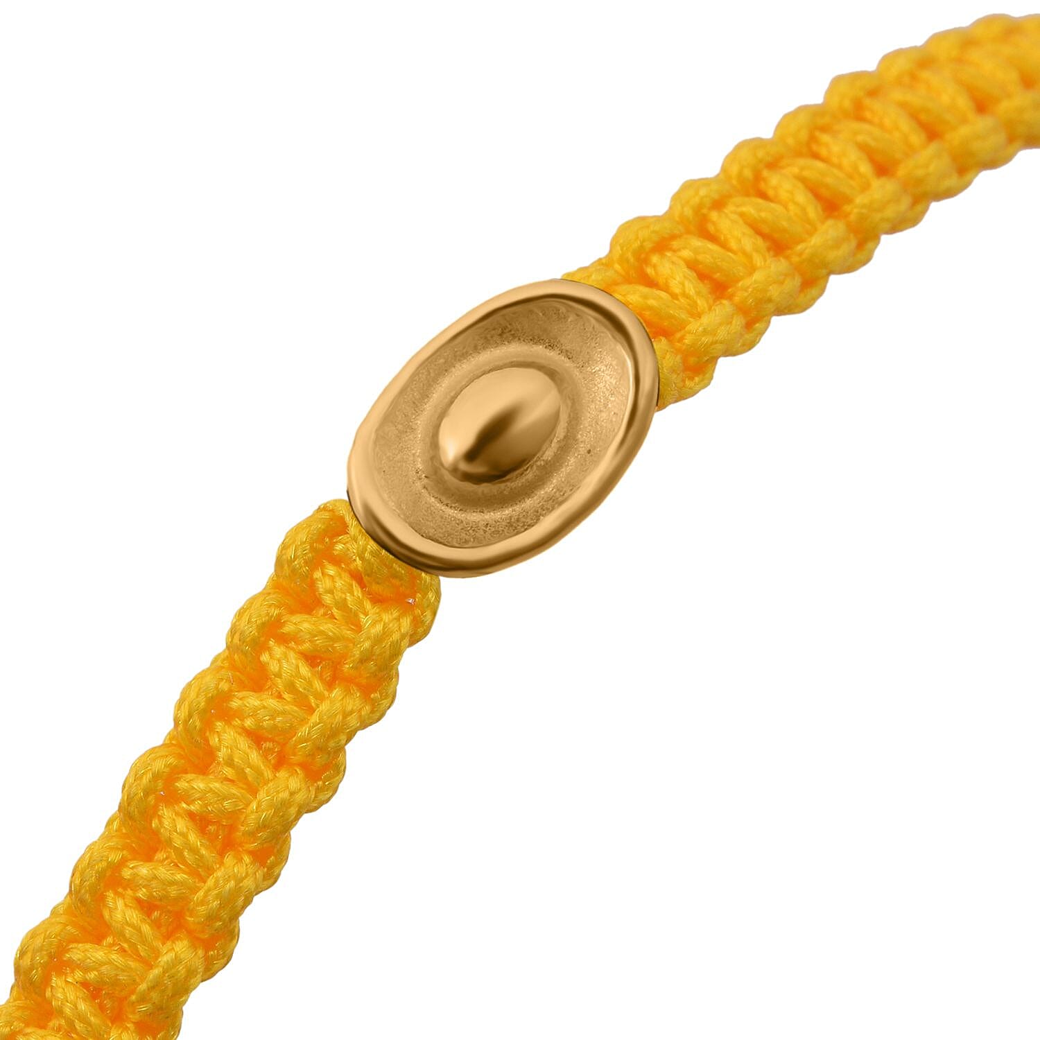 24K Yellow Gold Standard Yellow Thread Bracelet (Size - 7 Adjustable) 7990781 4
