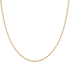24K Yellow Gold (99.99% Purity) Paperclip Necklace - 20 inch, 3.2 Grams