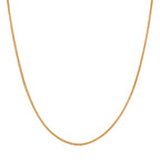 RACHEL GALLEY 24K Yellow Gold Chain (Size - 20 Adjustable) with Lobster Clasp, Gold Wt. 7.30 Gms