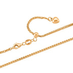 RACHEL GALLEY 24K Yellow Gold Chain (Size - 20 Adjustable) with Lobster Clasp, Gold Wt. 7.30 Gms