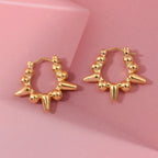 24K Yellow Gold (99.9% Purity) Standard Earring with Clasp