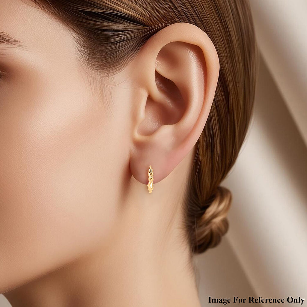 24K Yellow Gold (99.9% Purity) Standard Earring with Clasp