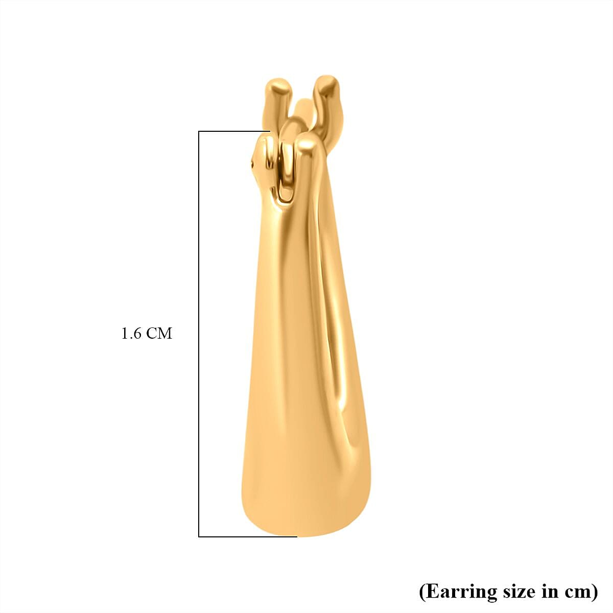 24K Yellow Gold (99.9% Purity) Hoop Earring with Clasp 8260281 4
