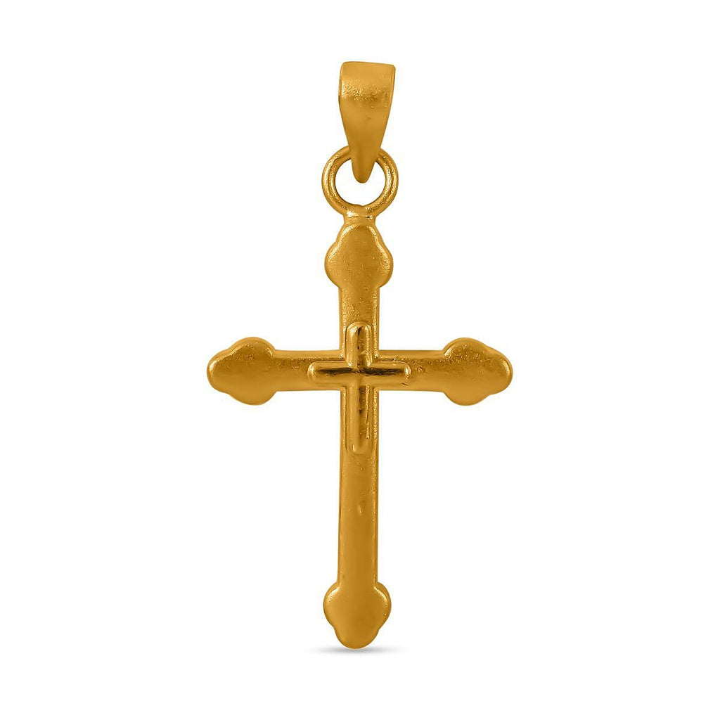 Treasure Deal- 24K Yellow Gold Cross Pendant
