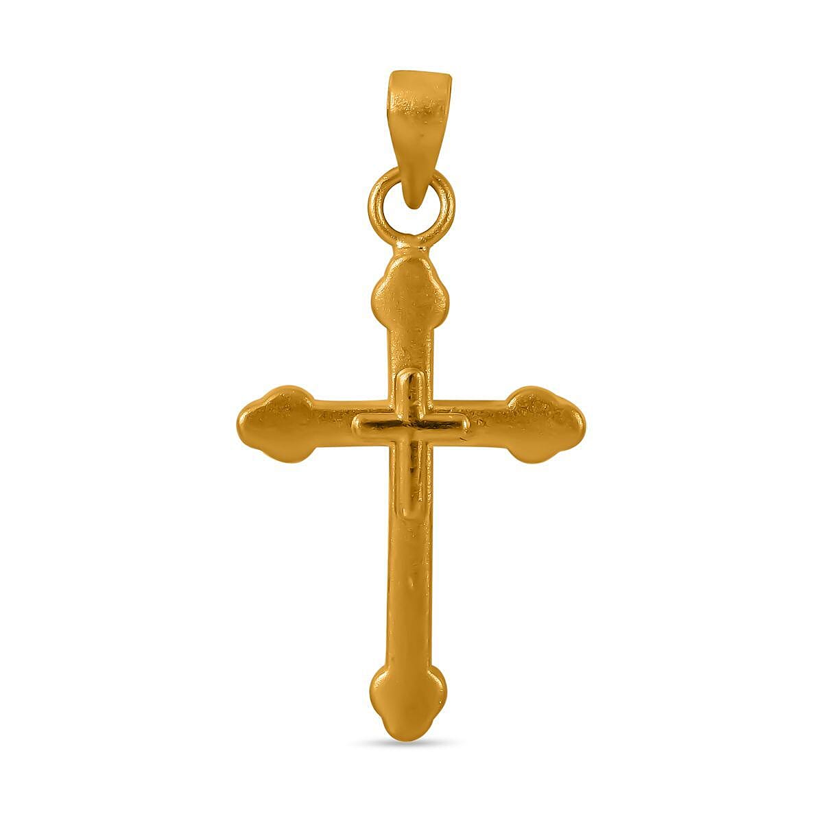 Treasure Deal- 24K Yellow Gold Cross Pendant 7683058 0