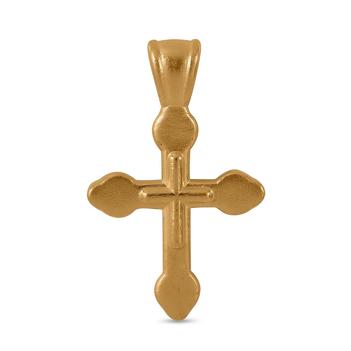 One Time Deal - 24K Yellow Gold (99% Purity) Cross Pendant 7891842 0