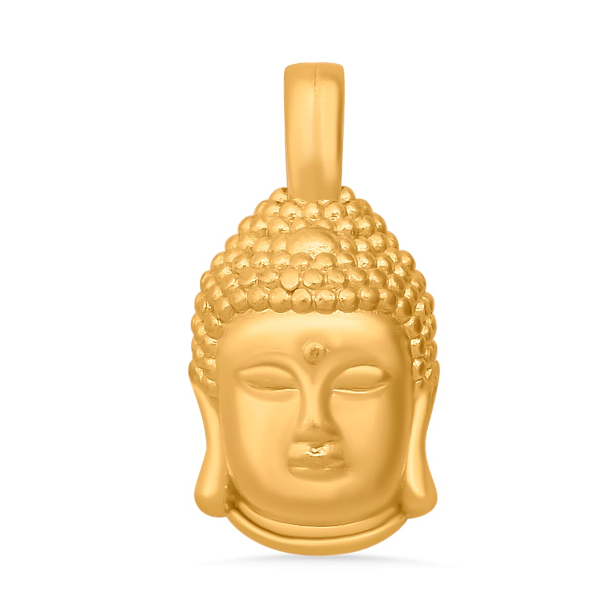 24K Yellow Gold Buddha Head Pendant 7954579 0