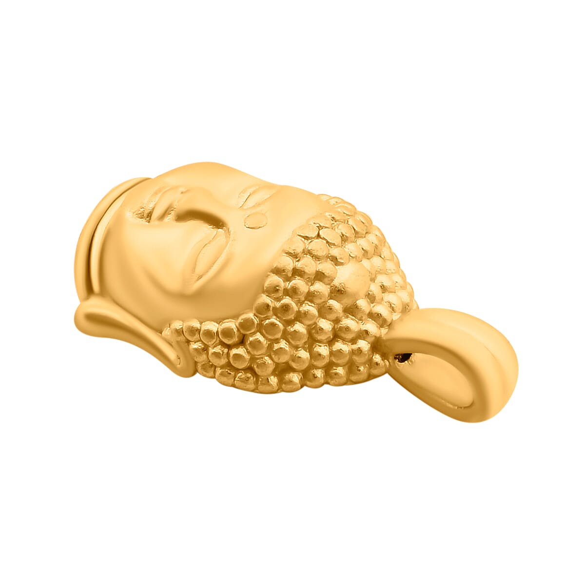 24K Yellow Gold Buddha Head Pendant 7954579 3