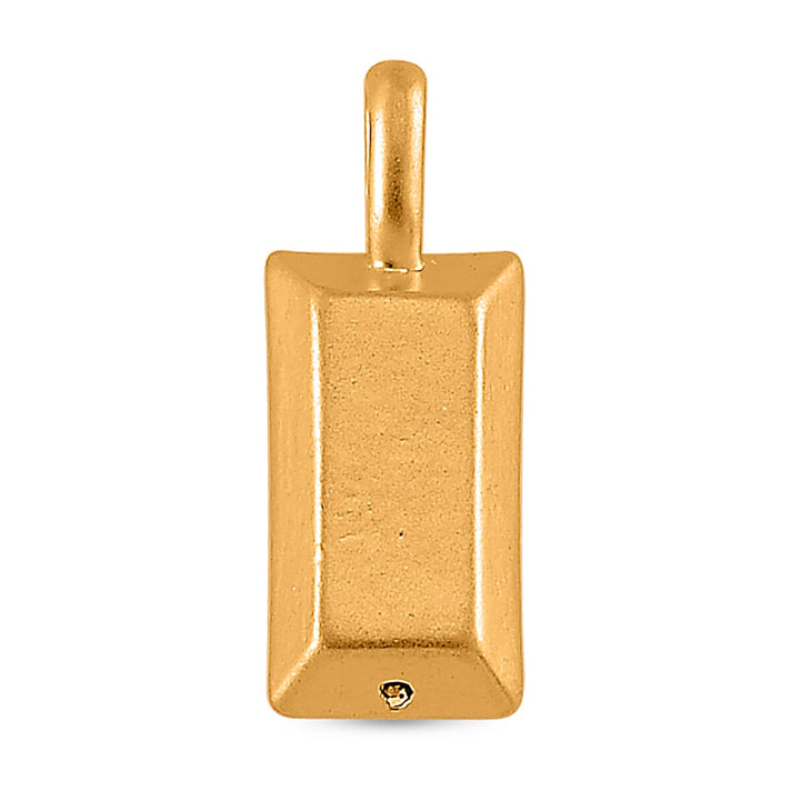 First Time Ever - 24K Yellow Gold Ingot Bar Pendant (99.9 % Purity) 7832632 1