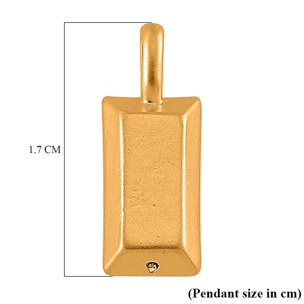 First Time Ever - 24K Yellow Gold Ingot Bar Pendant (99.9 % Purity) 7832632 6