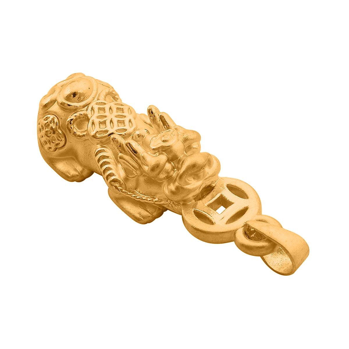 24K Yellow Gold Pixiu Pendant 8087776 4