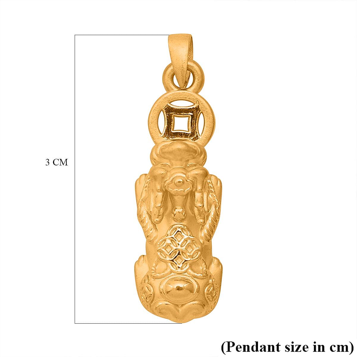 24K Yellow Gold Pixiu Pendant 8087776 6
