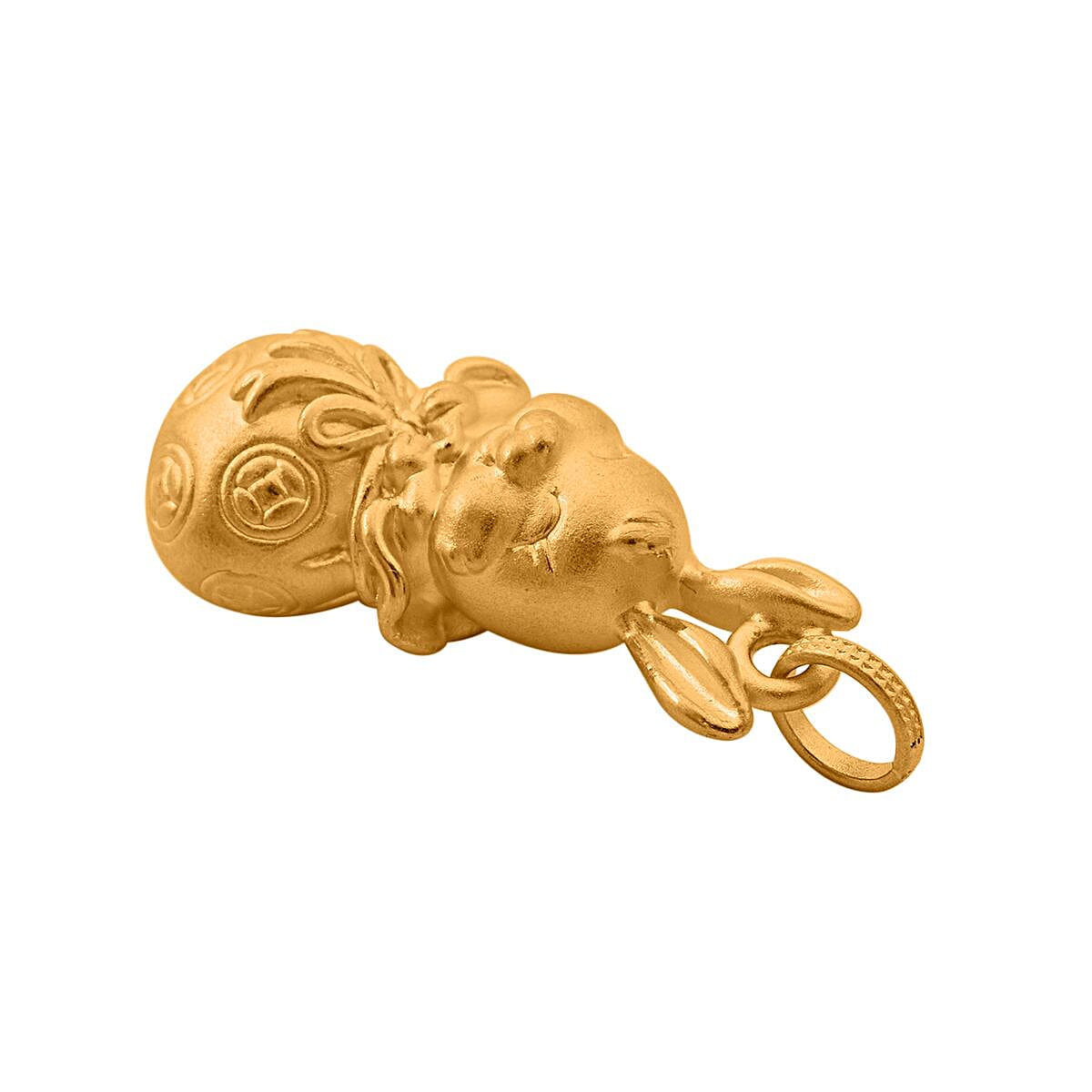 New Arrival - 24K Yellow Gold Rabbit Pendant 7991129 3