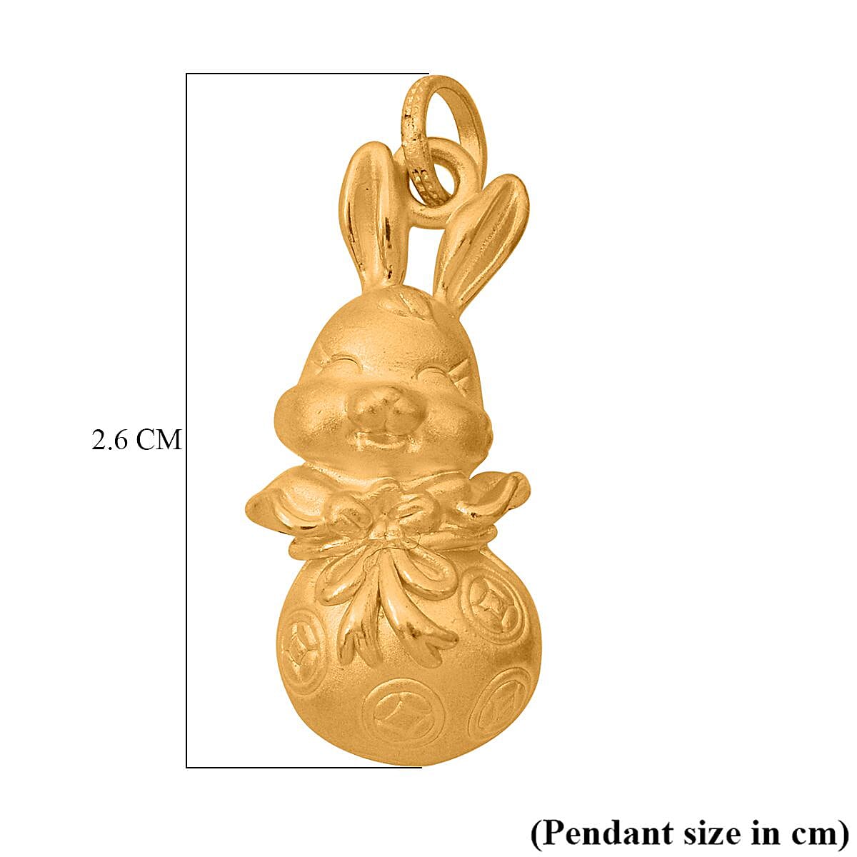 New Arrival - 24K Yellow Gold Rabbit Pendant 7991129 5