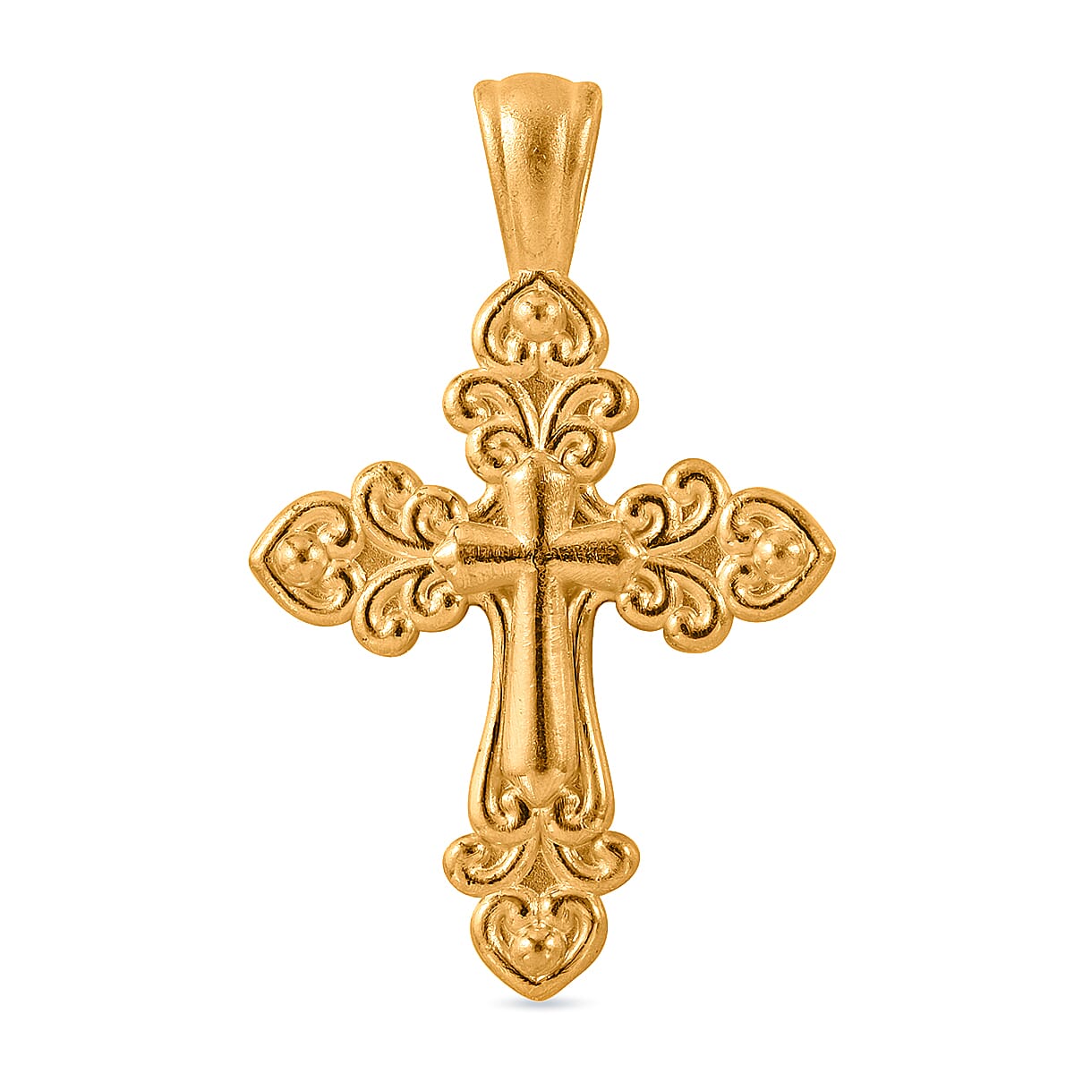 24K Yellow Gold Cross Pendant 1 Gms 7954586 0