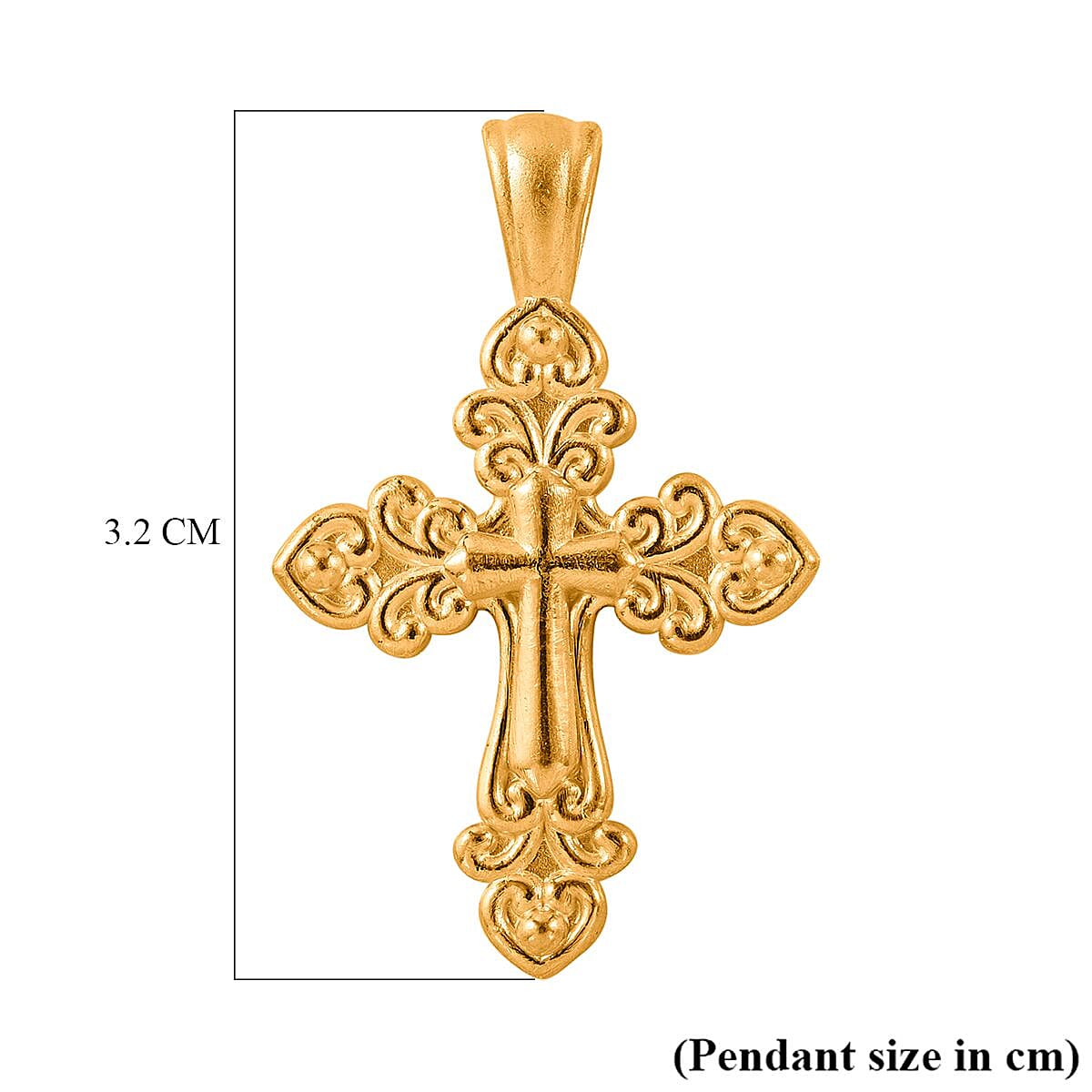 24K Yellow Gold Cross Pendant 1 Gms 7954586 5