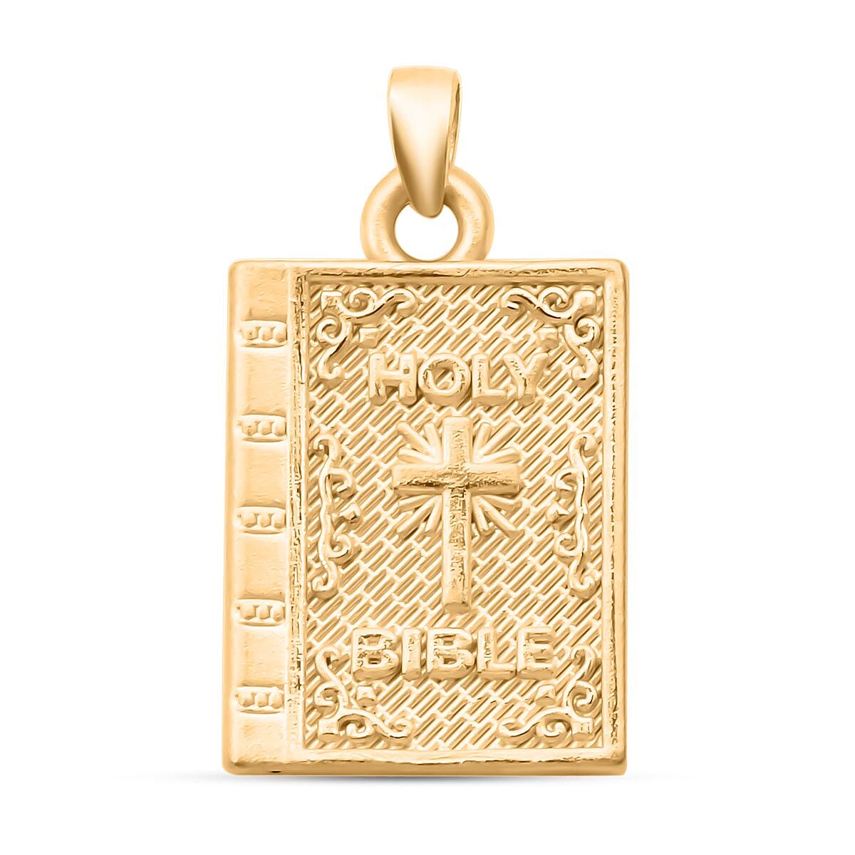 24K (99.99%) Yellow Gold Holy Bible Pendant 7954583 0