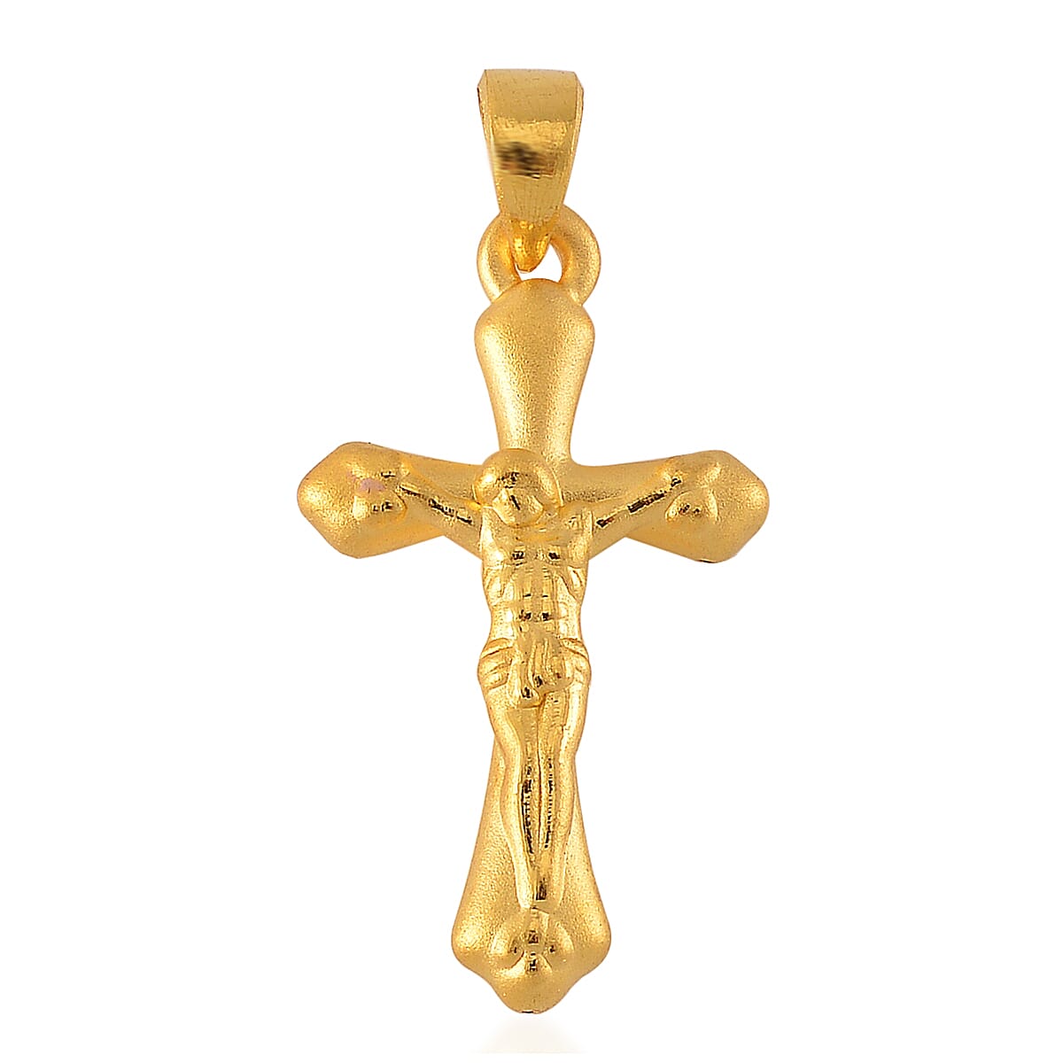 First Time Ever - 24K Yellow Gold Crucifix Pendant 7834020 0