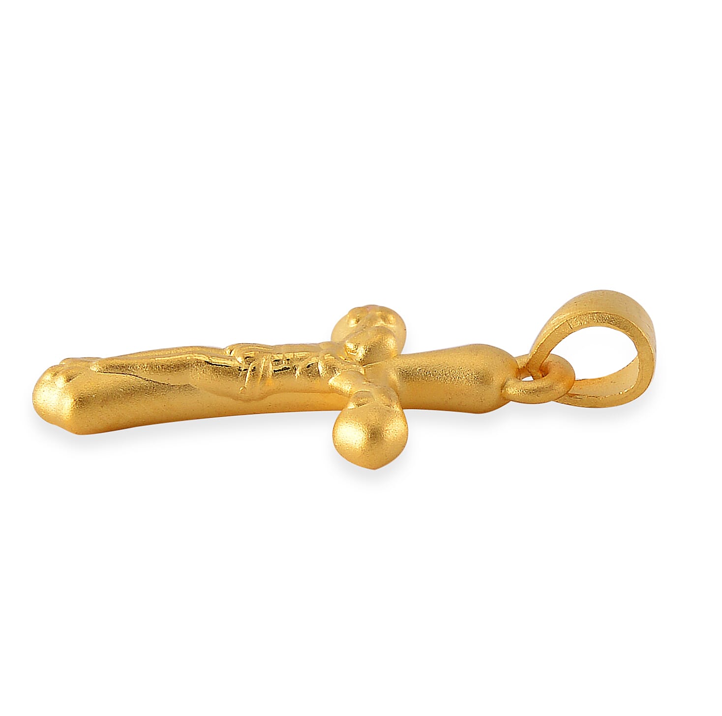 First Time Ever - 24K Yellow Gold Crucifix Pendant 7834020 4