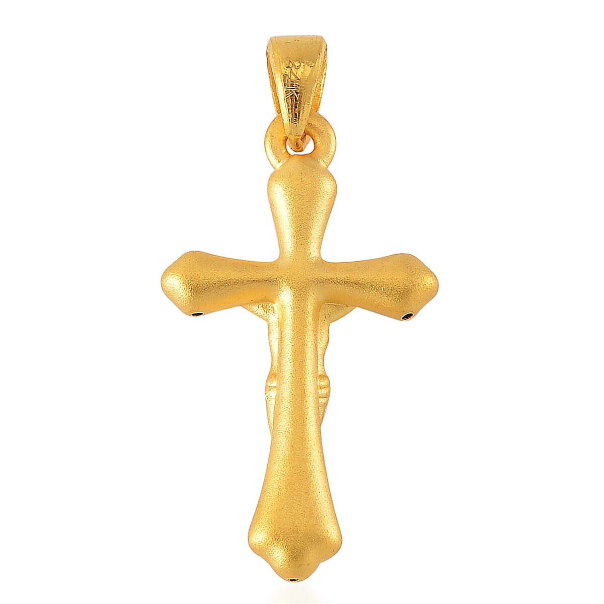 First Time Ever - 24K Yellow Gold Crucifix Pendant 7834020 5