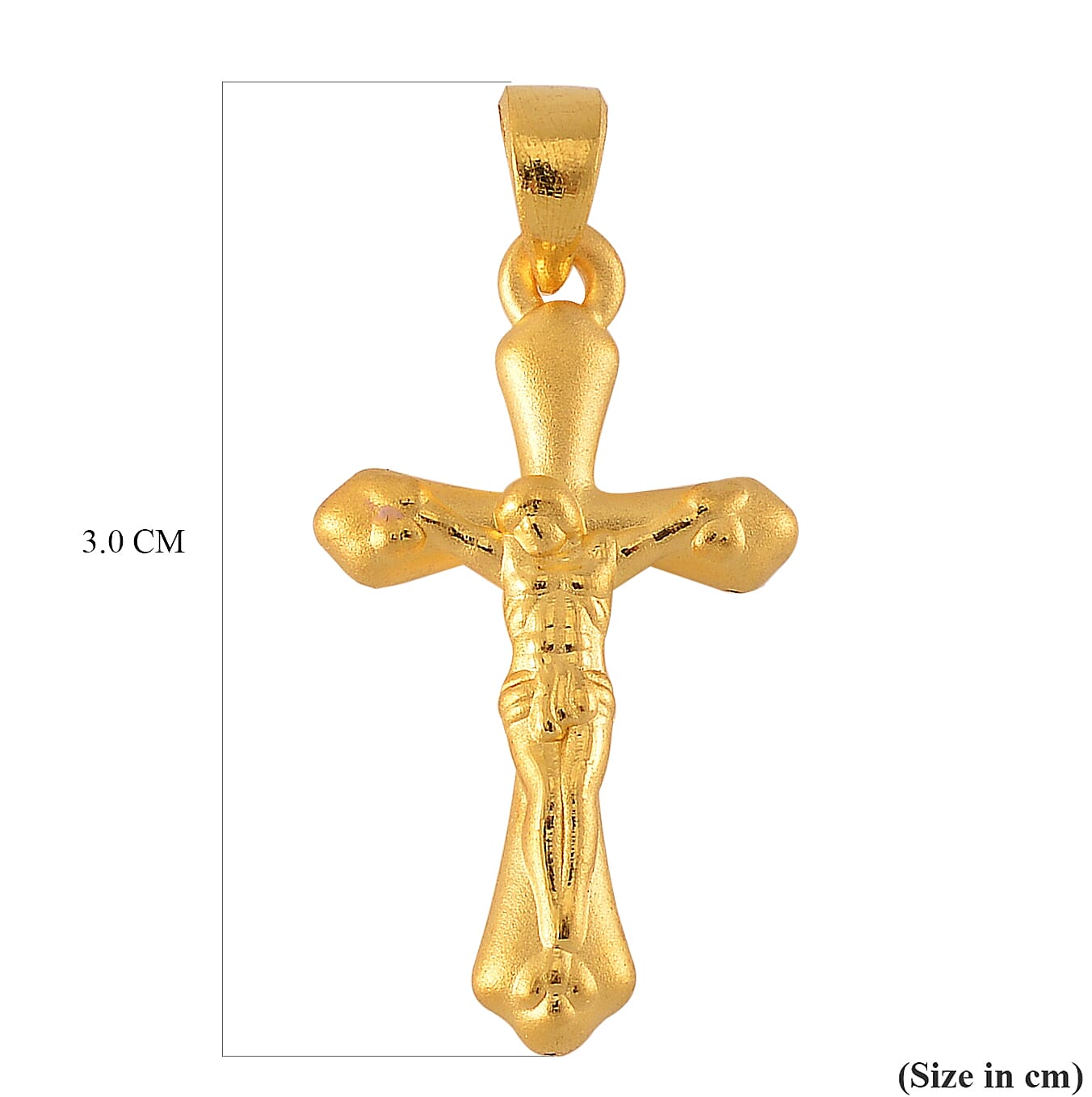 First Time Ever - 24K Yellow Gold Crucifix Pendant 7834020 6