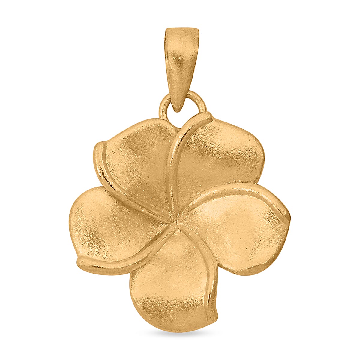 24K Yellow Gold Floral Pendant 7954584 0