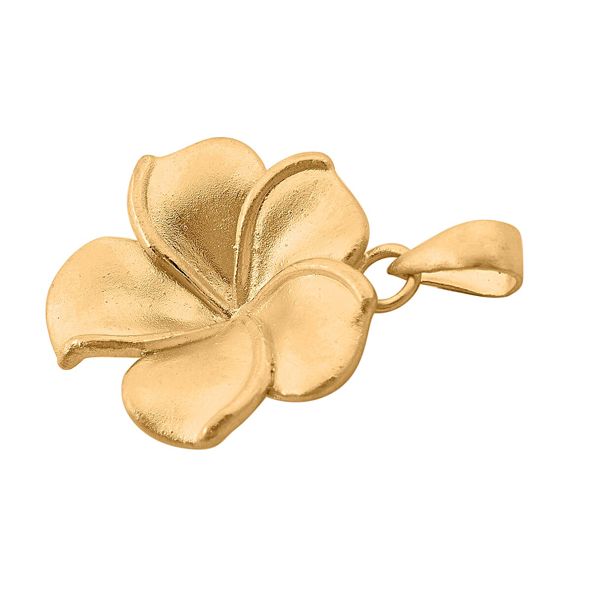 24K Yellow Gold Floral Pendant 7954584 3