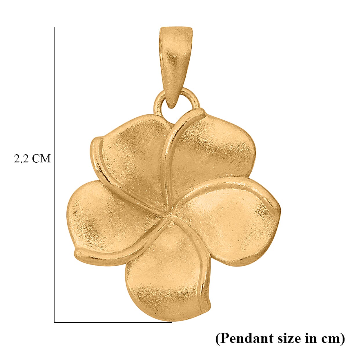 24K Yellow Gold Floral Pendant 7954584 5