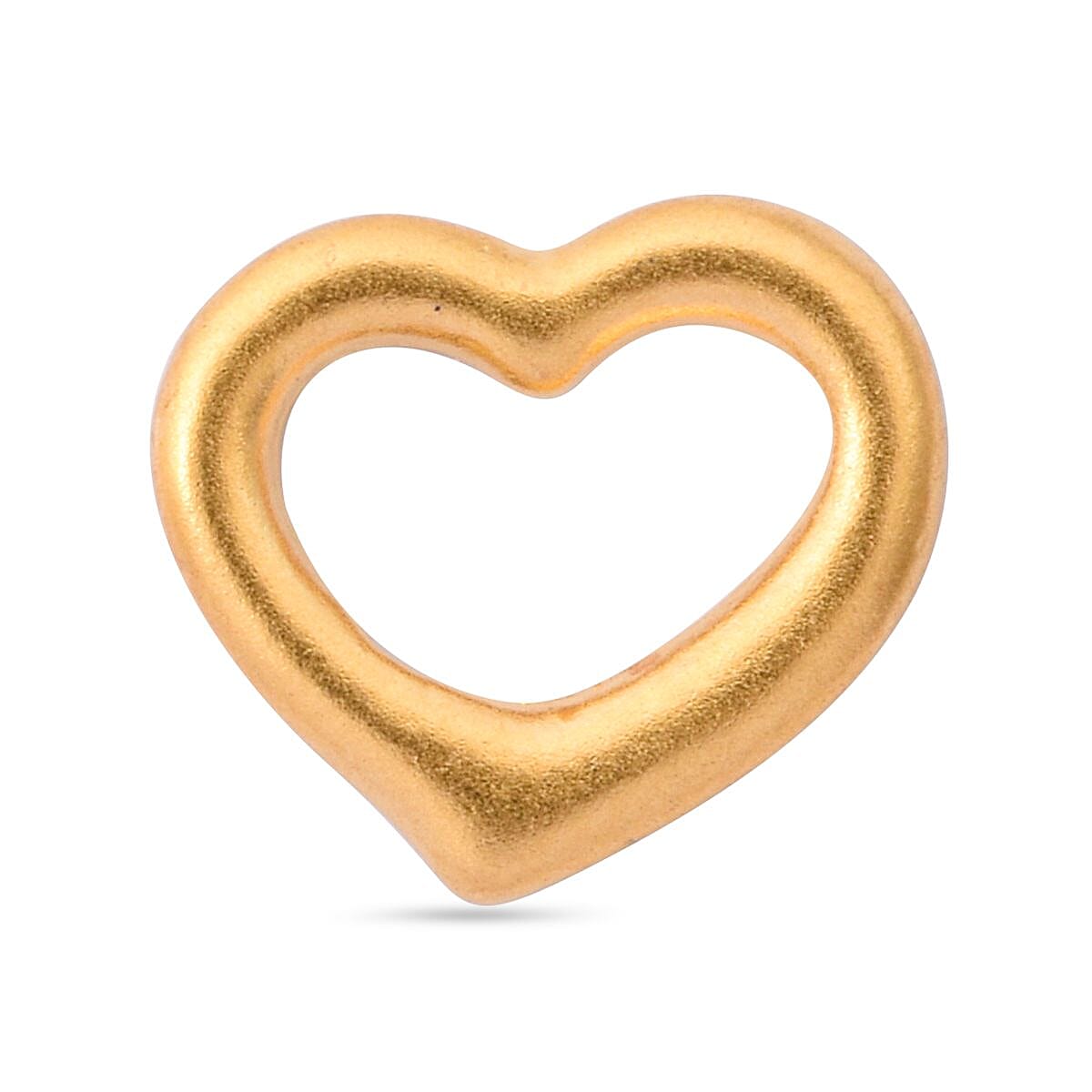 Designer Inspired - 24K (99.99% Purity) Yellow Gold Heart Pendant 7995741 0