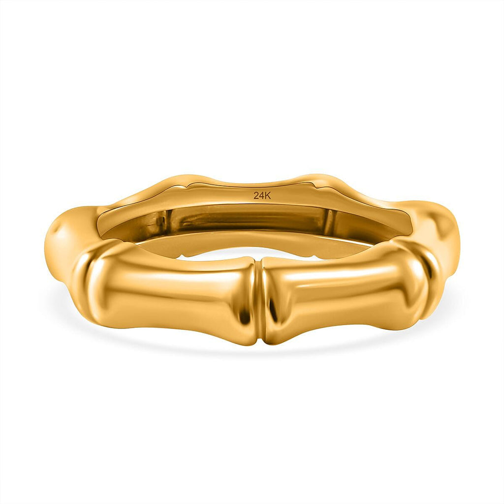 24K Yellow Gold (99.9% Gold Purity) Bamboo Ring