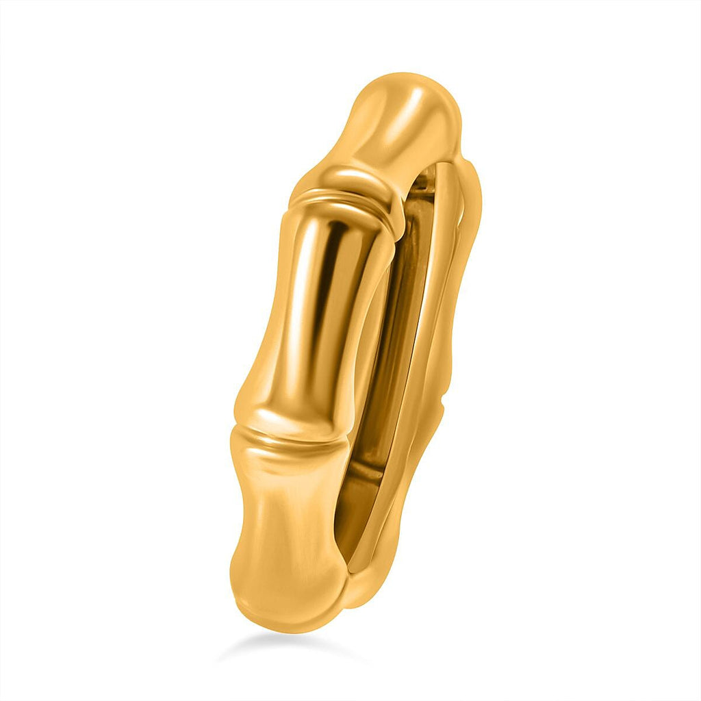 24K Yellow Gold (99.9% Gold Purity) Bamboo Ring