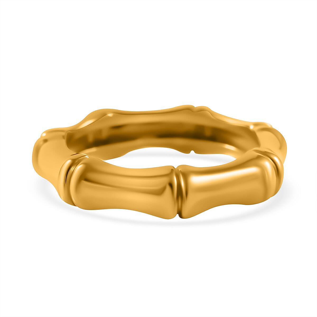 24K Yellow Gold (99.9% Gold Purity) Bamboo Ring 7756665 5